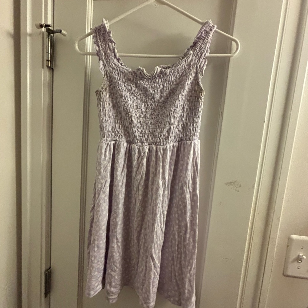 Lavender Off the Shoulder Dress